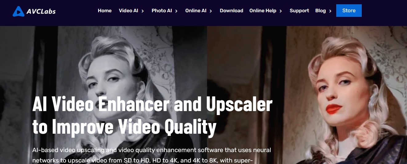 AVCLabs Video Enhancer AI software